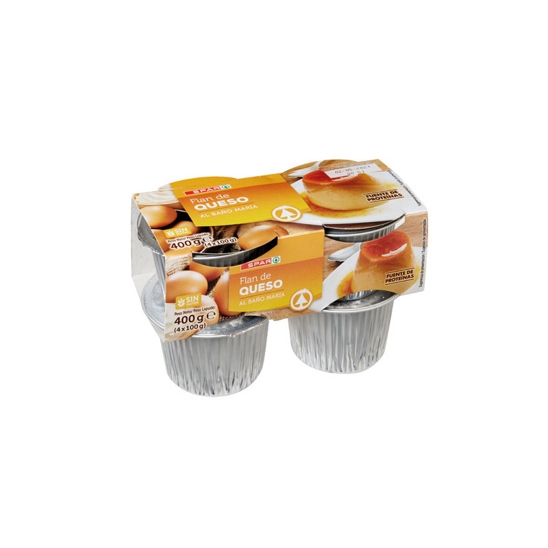 FLAN SPAR QUESO AL BAÑO MARIA P4X100G