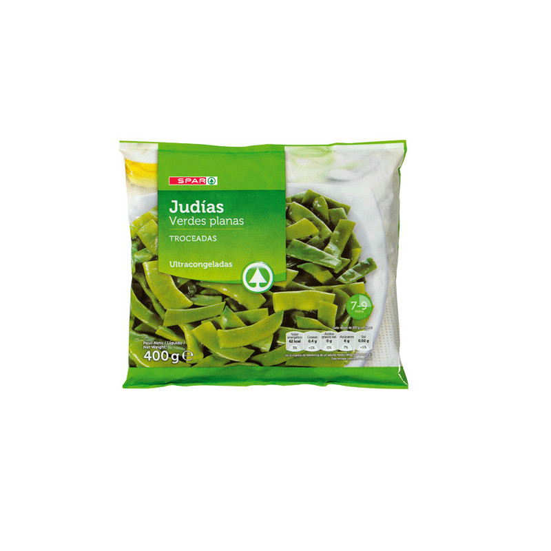 JUDIA VERDE SPAR PLANA TROCEADA 400G