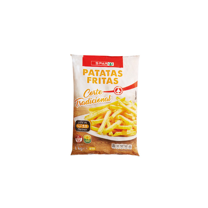 PATATAS FRITAS CONGELADAS SPAR BOL. 1KG